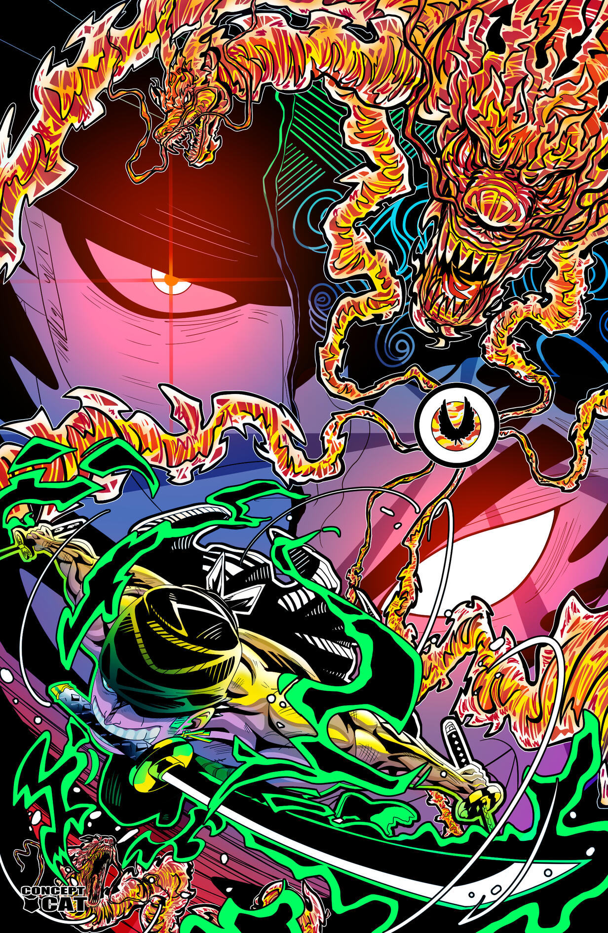 Zoro VS King - Commission for Christopher Sabat