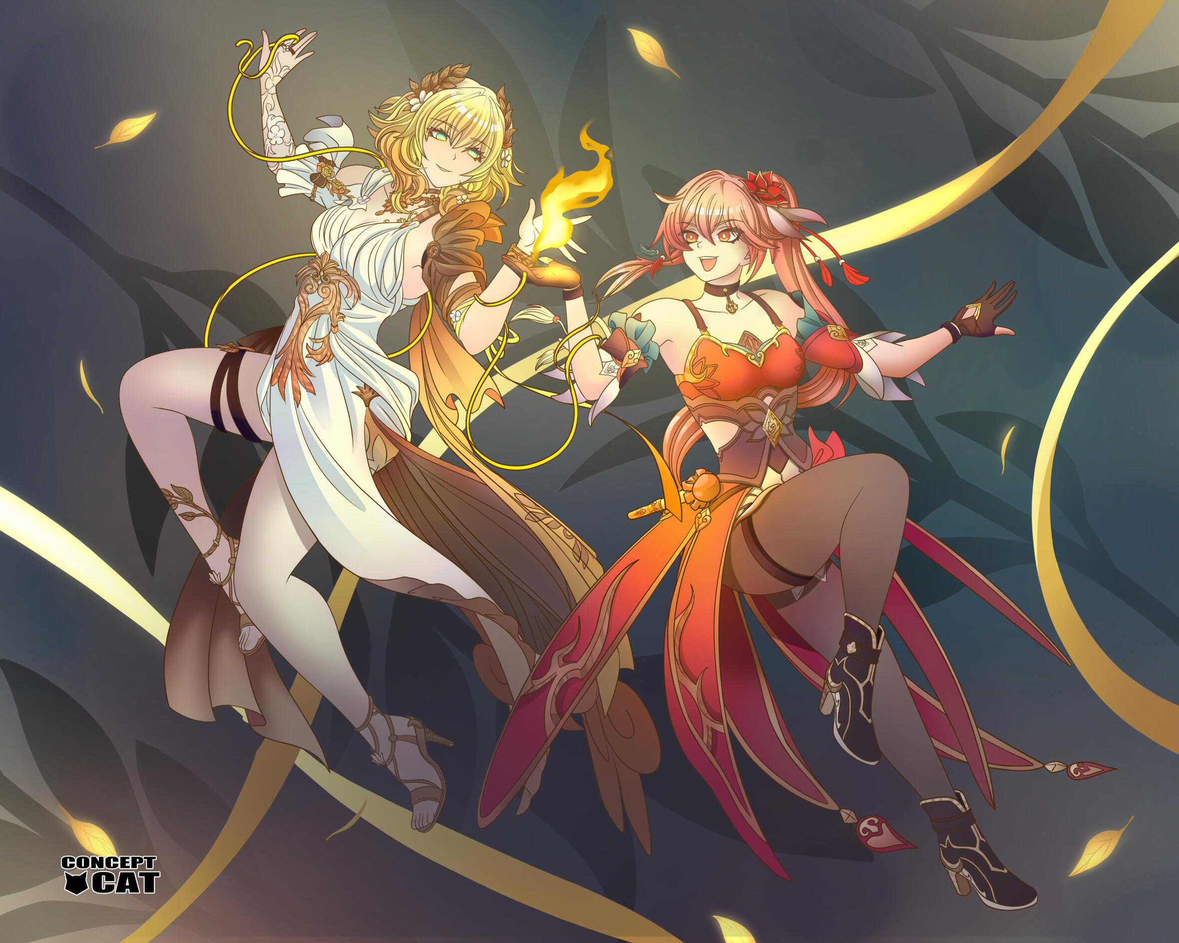 Aglaea and Guinafen - Commission for Morgan Lauré Garrett